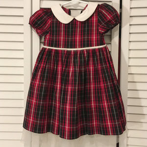 Plaid Silk Holiday/Special Occasion Dress